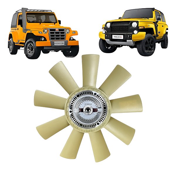 Polia Embreagem Viscosa Troller 2.8 Mwm Original Behr Mwm