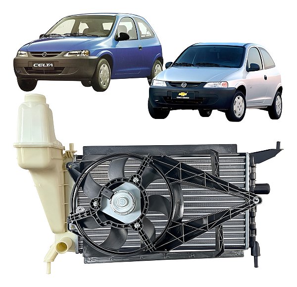 Radiador Ventoinha  Celta  Sem Ar 1.0/1.4 2000/2006