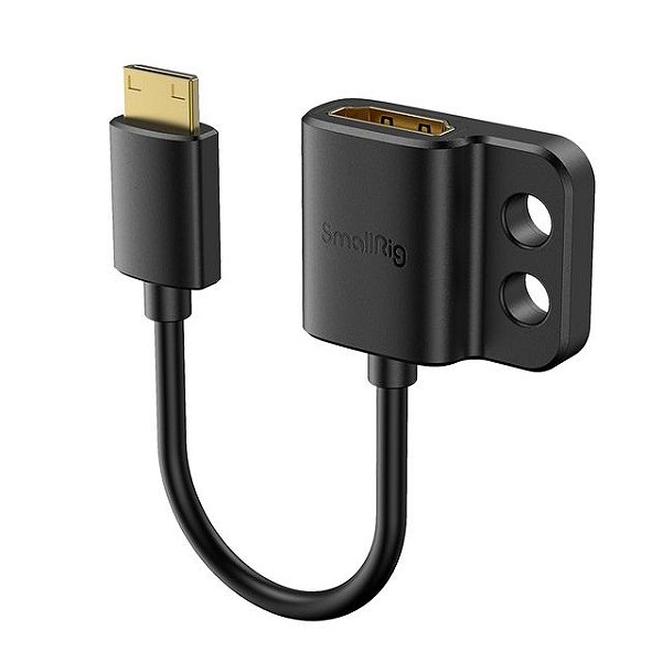Cabo adaptador Mini HDMI x HDMI SmallRig Ultra Slim 4K com Trava 3020