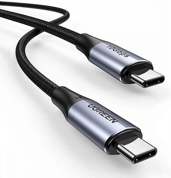 Cabo Ugreen USB-C 3.1 4K 10Gbps 100W 1M US355