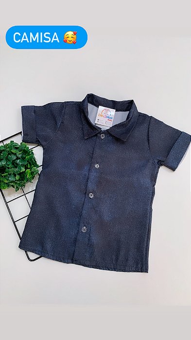 CAMISA SOCIAL ESTAMPADA JEANS