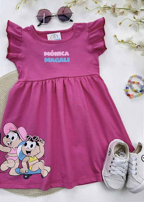 VESTIDO TURMA DA MÔNICA