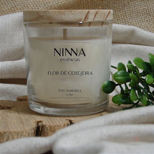 Vela Aromática 180gr - Essência Flor de Cerejeira