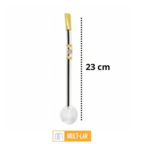 BOMBA PARA CHIMARRÃO ANEL COM DETALHE 23 CM 238