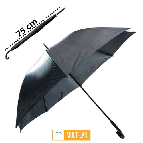GUARDA CHUVA PRETO PROTEÇÃO UV 7160-3
