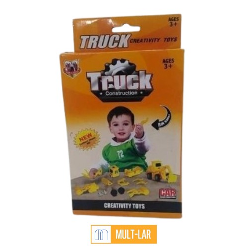 CARRINHO CARREGADEIRA DESMONTADA TRUCK CONSTRUCTION AMARELO 206-14