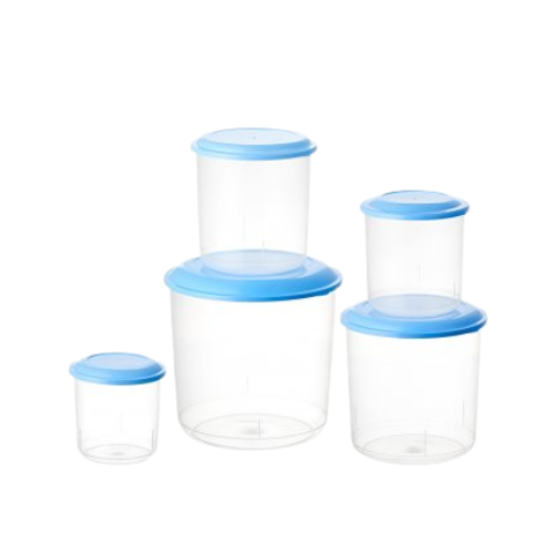 POTES MANTIMENTO TRANSPARENTE CONJUNTO COM 5 PEÇAS 154