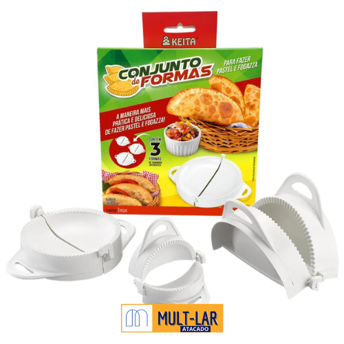 FORMA PARA PASTEL CAIXA COM 3 UNIDADES