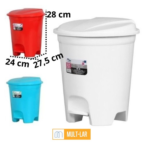 LIXEIRA REDONDA COM PEDAL 6,5 LITROS 3043