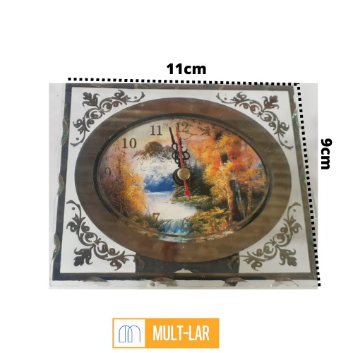 RELÓGIO DE MESA VIDRO EL7944
