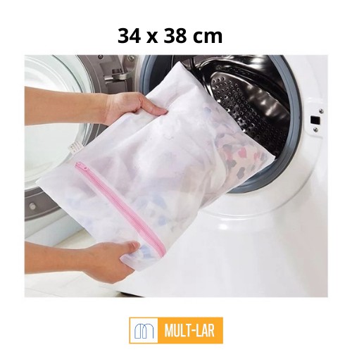 SACO PARA LAVAR ROUPA INTIMA 34 X 38 CM