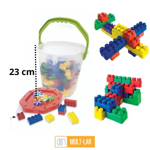 BALDAO MONTA BLOCOS COM 72 PEÇAS 188