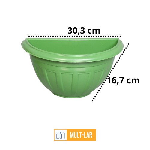 VASO DE PAREDE 3,3 LITROS VERDE 9601