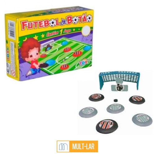 FUTEBOL DE BOTAO CAIXA COM 1 JOGO