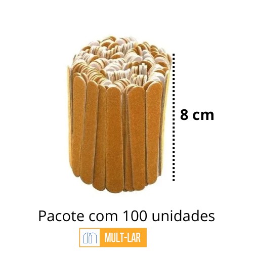 LIXA MINI PARA UNHA PACOTE COM 100 UNIDADES 206