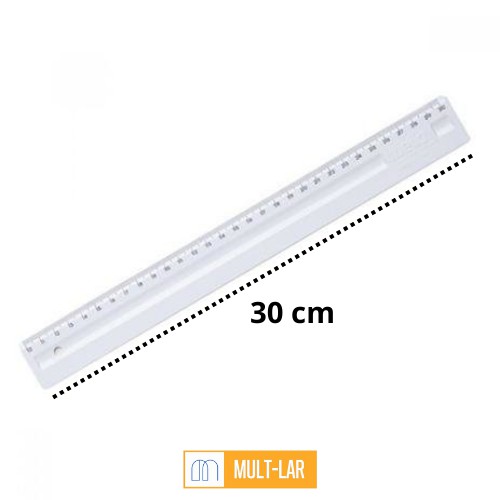 REGUA CRISTAL 30 CM