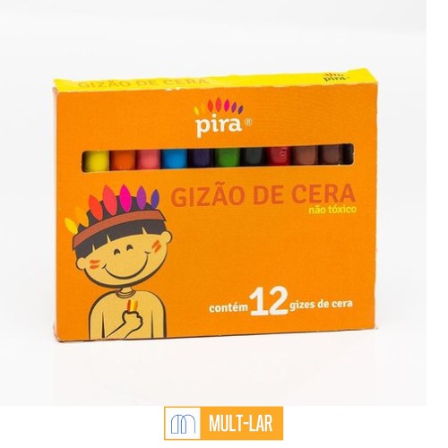 GIZ DE CERA 12 CORES PACOTE COM 6 CAIXAS