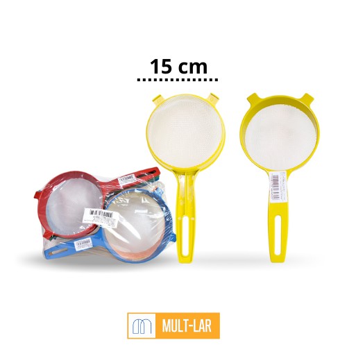 PENEIRA 15 CM PACOTE COM 6 UNIDADES 180
