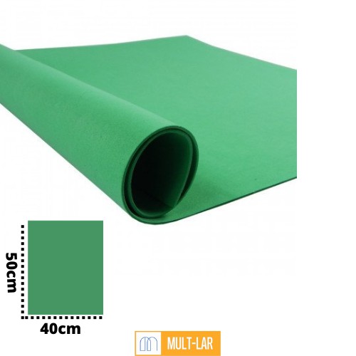 EVA 40 X 50 CM VERDE BANDEIRA HAITI PACOTE COM 10 FOLHAS