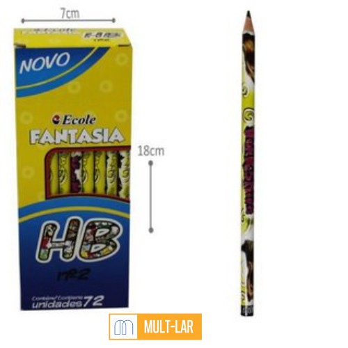 LAPIS Nº 2 YORKSHIRE/POODLE CAIXA COM 72 UNIDADES