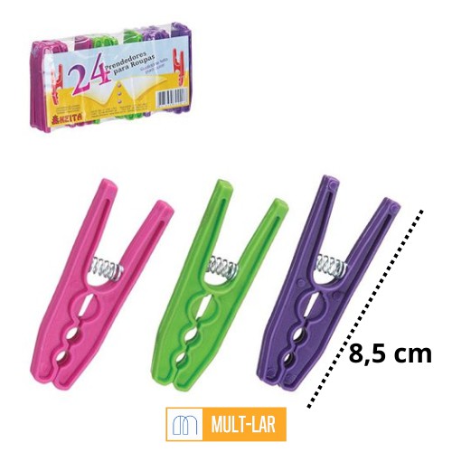 PRENDEDOR DE ROUPA PACOTE COM 24 UNIDADES PR03
