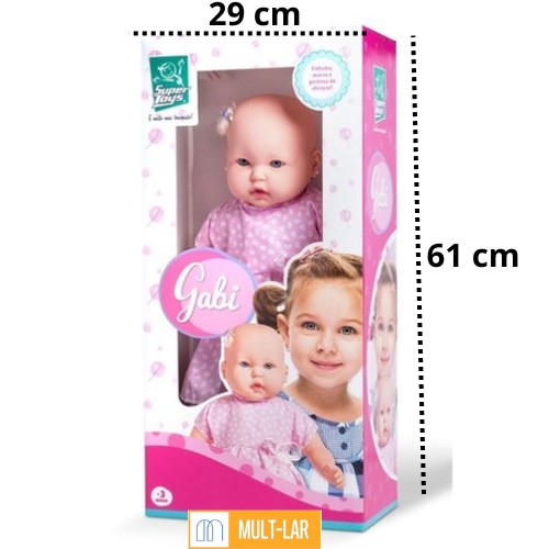 BONECA GABI 330 TAM. 61X29CM