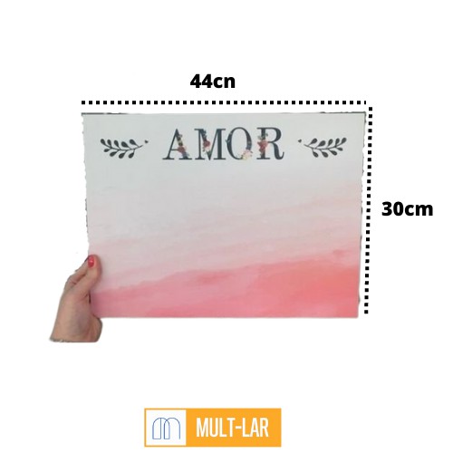 QUADRO DECORATIVO MDF 30X44CM 875513