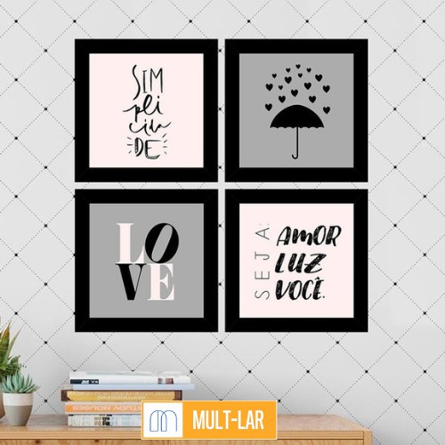QUADRO DECORATIVO 19X19CM QR19100