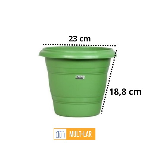VASO REDONDO N22 VERDE 9299