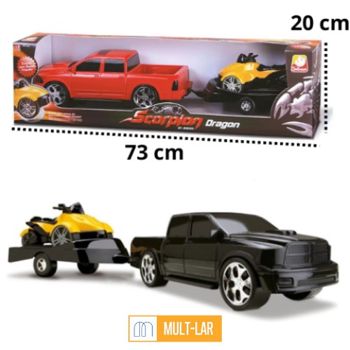 CARRINHO COM TRICICLO SCORPION SI 2500 DRAGON 6460
