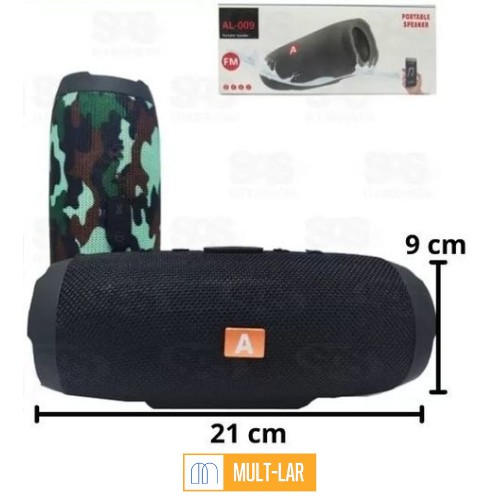 CAIXA DE SOM 21 X 9 CM AL-009