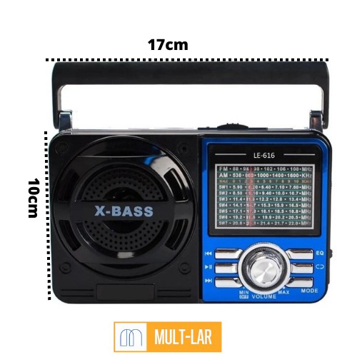 RADIO USB AM FM BLUETOOTH LE-616