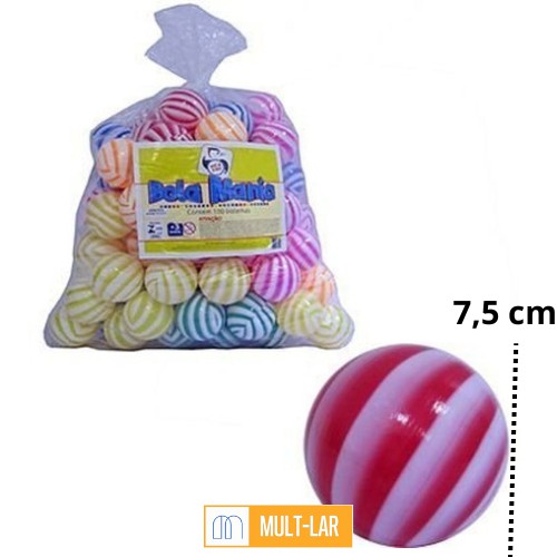 BOLA PARA PISCINA DE BOLINHA SACO COM 100 UNIDADES 659
