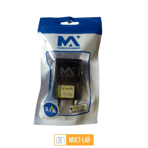 CABEÇA CARREGADOR USB 2.1 A MAX-CAR138