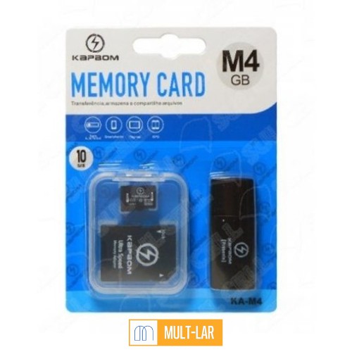 CARTAO DE MEMORIA 4 GB COM ADAPTADOR USB KA-M4