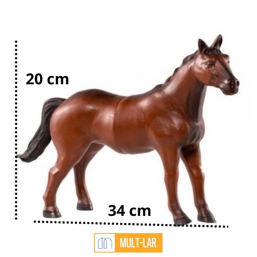 CAVALO MARROM DE VINIL VB233