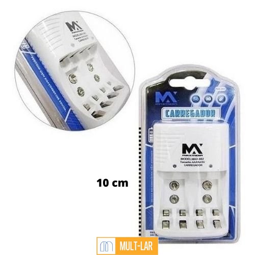 CARREGADOR DE PILHA MAX-882