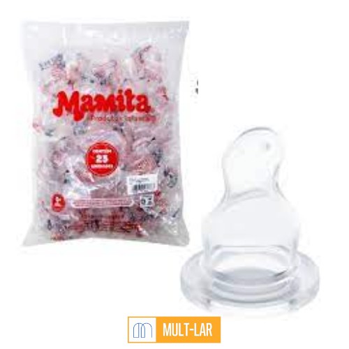 BICO DE MAMADEIRA SILICONE ANATOMICO PCT C/25 UN 251