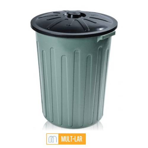LIXEIRA CESTO FECHADO COM TAMPA 65 LITROS CF65