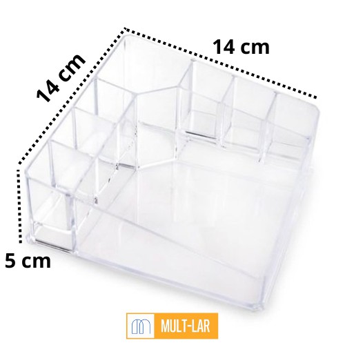 BANDEJA ORGANIZADORA DE MAQUIAGEM 14 X 14 X 5 CM CK2947