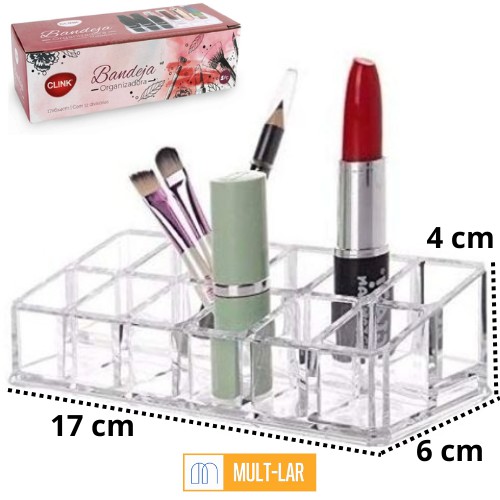 BANDEJA ORGANIZADORA DE MAQUIAGEM 17 X 6 X 4 CM CK2945