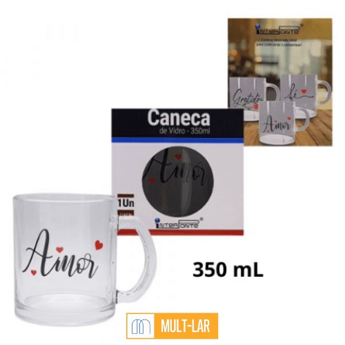 CANECA DE VIDRO 350 ML HG82202