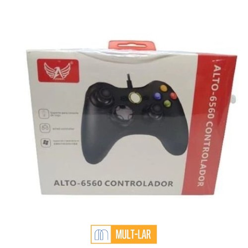 CONTROLE PARA XBOX 360 E PARA PC COM FIO ALTO-6560