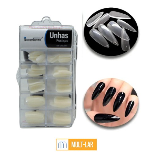 UNHA POSTIÇA KIT COM 120 UNIDADES HS53505