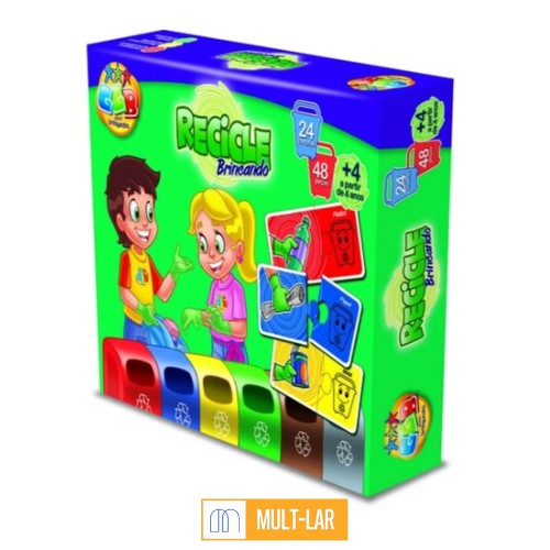 JOGO EDUCATIVO RECICLE BRINCANDO 1001 - Mult-Lar