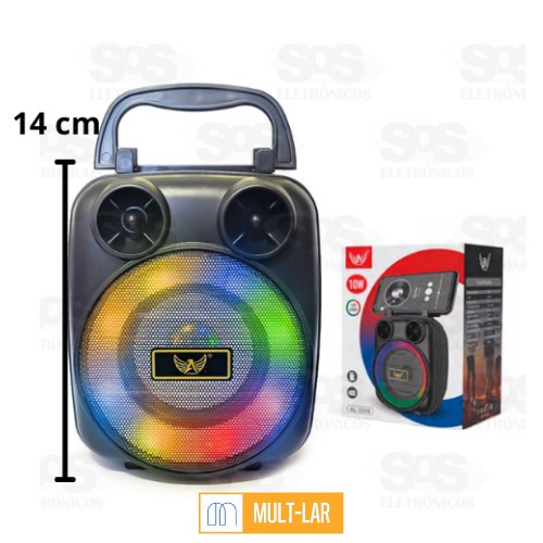 CAIXA DE SOM 10W BLUETOOTH AL-1098