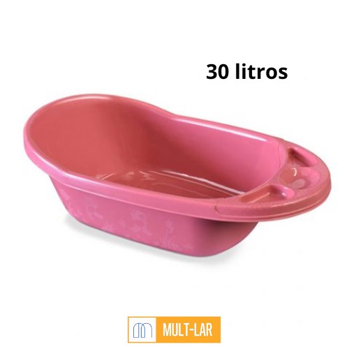 BANHEIRA INFANTIL 30 LITROS ROSA 25766