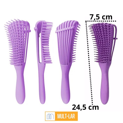 ESCOVA DARMA CACHOS LILAS 466