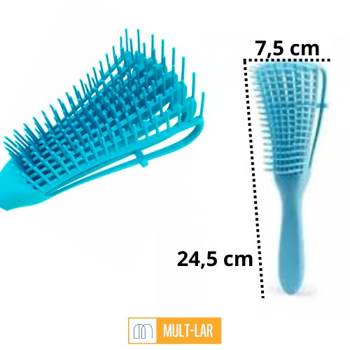 ESCOVA DARMA CACHOS AZUL 467