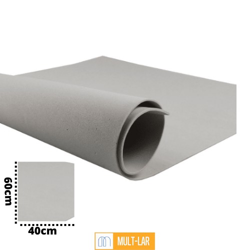 EVA 40 X 60 CM CINZA PACOTE COM 10 FOLHAS 1714074